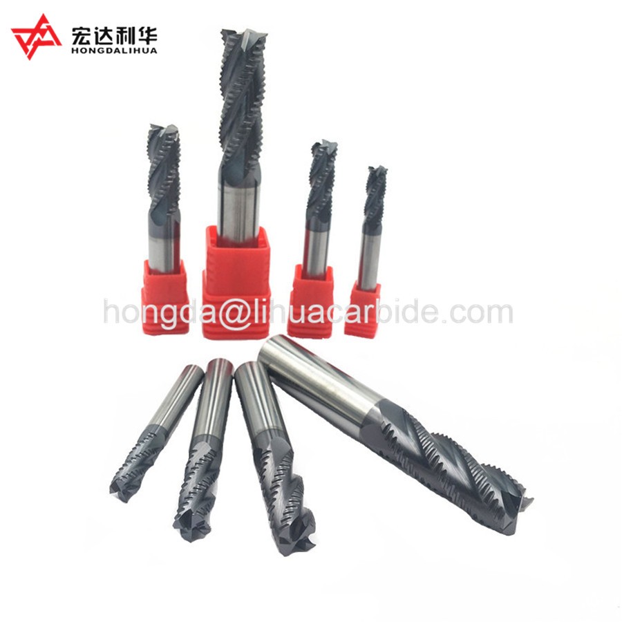 OEM Factory 4 Flutes Tungsten Carbide Endmills With AITIN Coated Carbide End Mills