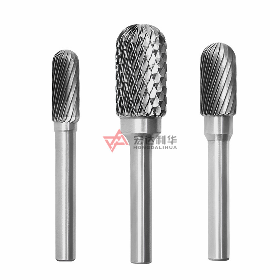 High Hardness Carbide Rotary Burrs C Type Cylinderical ball nose burrs For Machine Tools