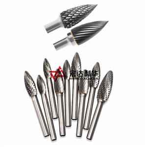 Tungsten Carbide Rotary Burrs SE Oval Shape carbide burrs files 3/8'' with single & double cutters