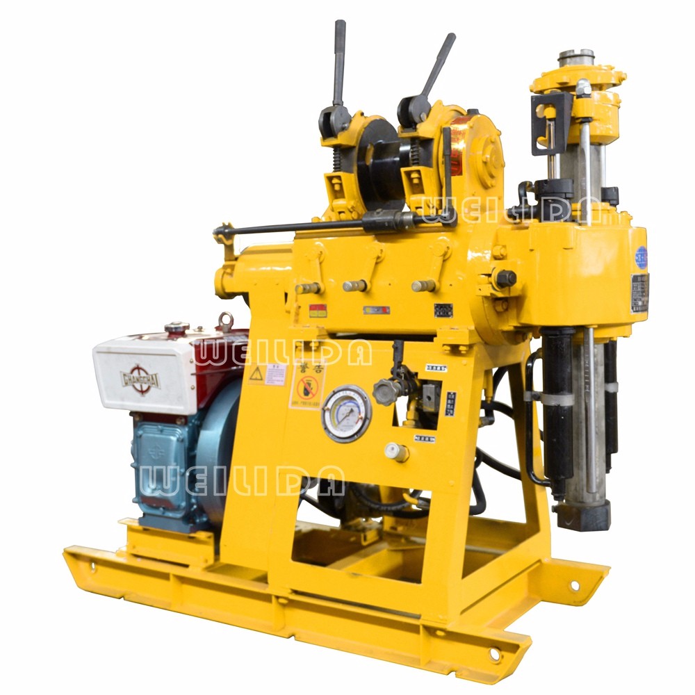 crawler type water well drilling rig machine, assise probe rig, mineral probe rig, 1000m water well rig