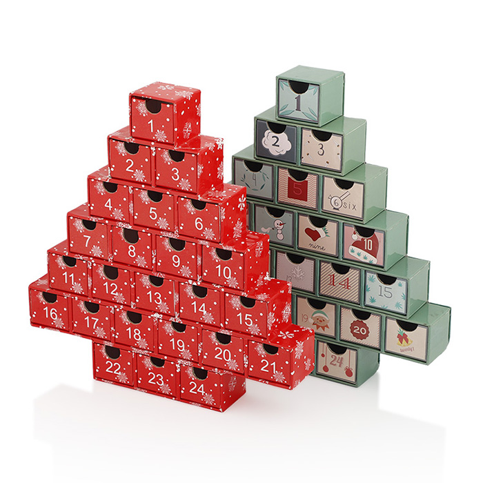 Supply hot decorative christmas advent calendar gift box wholesale factory dongguan