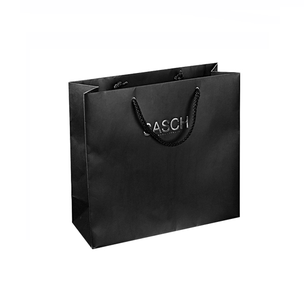 supply custom black paper bags printing wholesale factory