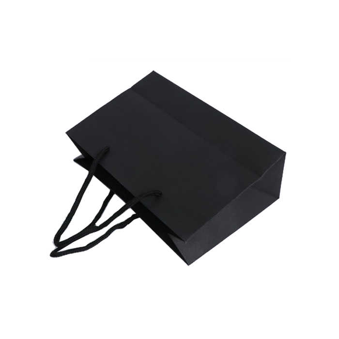 supply custom black paper bags printing wholesale factory