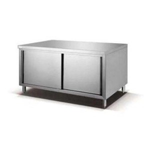 China Stainless Steel Kitchen Bench With Storage Manufacturers