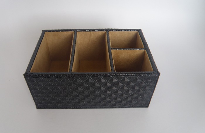 Leather storage box