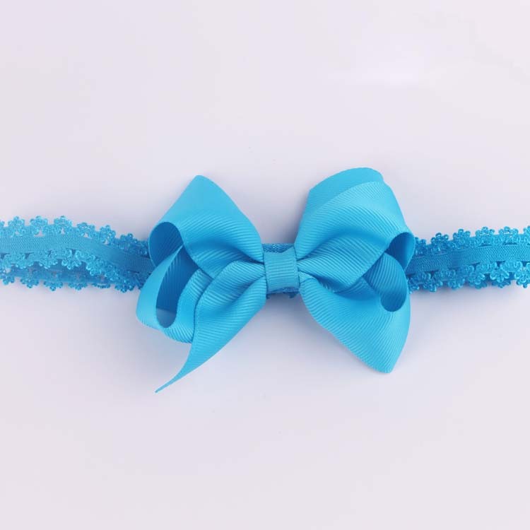 Polyester Satin Bow Headband for Baby and Girls