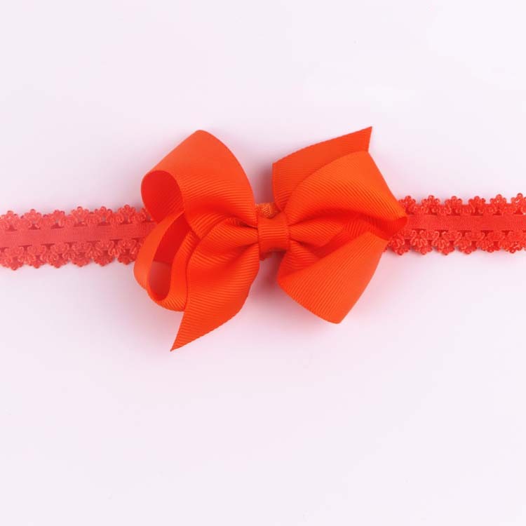 Polyester Satin Bow Headband for Baby and Girls
