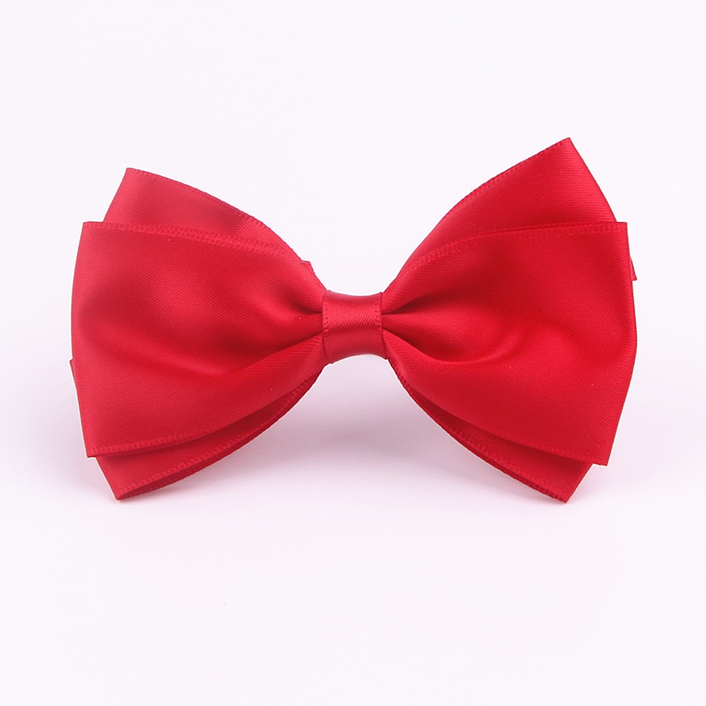 Pre-tied Satin Ribbon Bow With Elastic Loop for Packing and Decoration