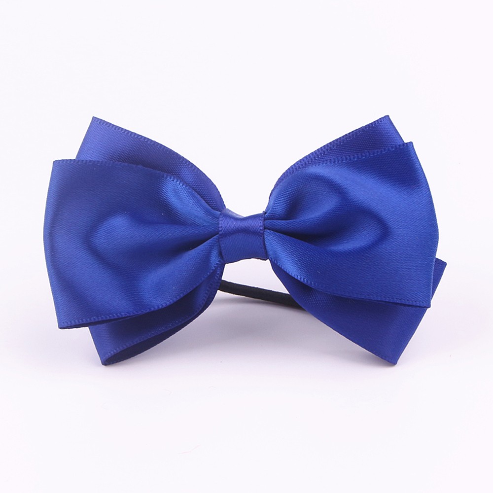 Pre-tied Satin Ribbon Bow With Elastic Loop for Packing and Decoration