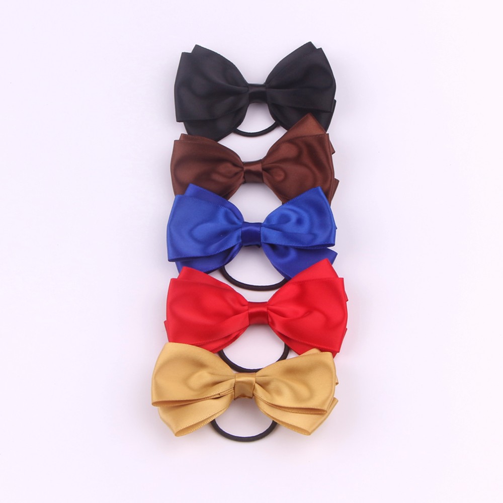 Pre-tied Satin Ribbon Bow With Elastic Loop for Packing and Decoration