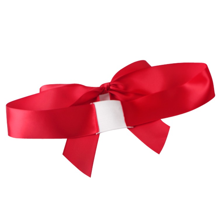Red Bows On Elastic Gifts Wrap Decorations