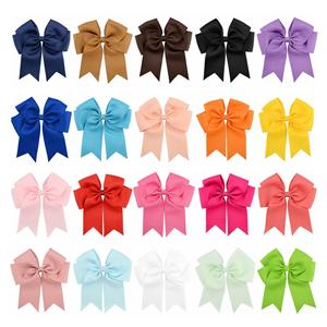 Wholesale Ribbon Bow Boutique Girls Hair Bows With Clips