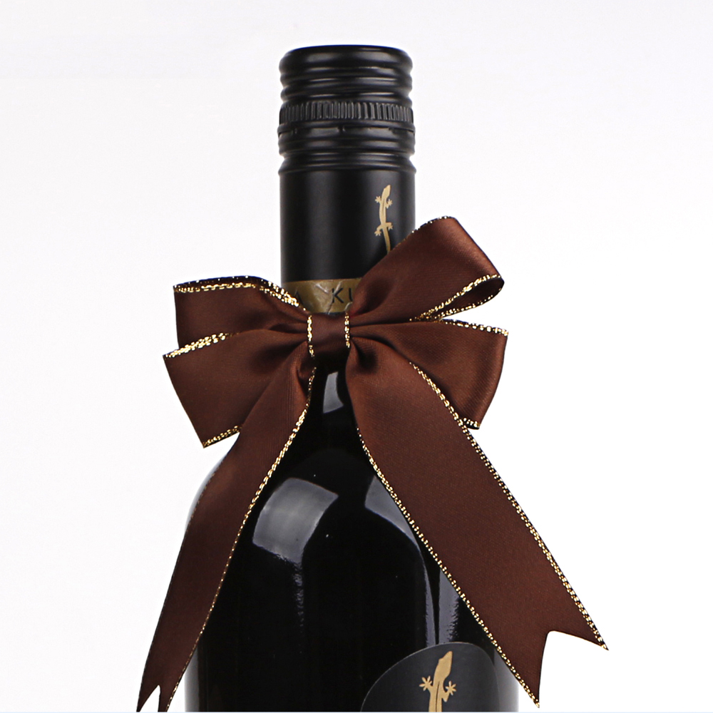 Custom Wine Bottle Decoration Ribbon Bows