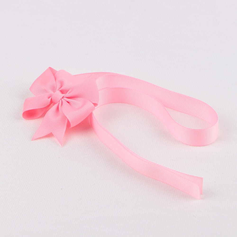 Custom pink ribbon bows grosgrain ribbon packaging boxes ribbon