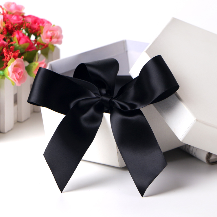 black ribbon bow