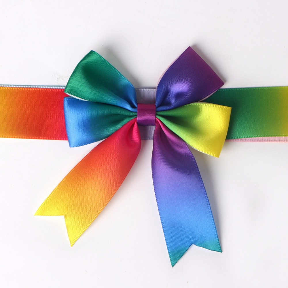 rainbow satin ribbon