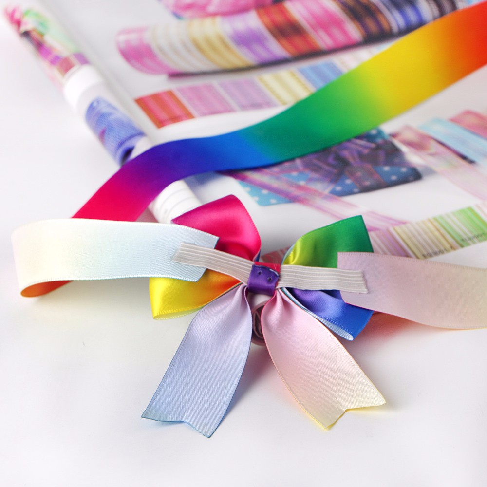 fish tail cut ribbon bow