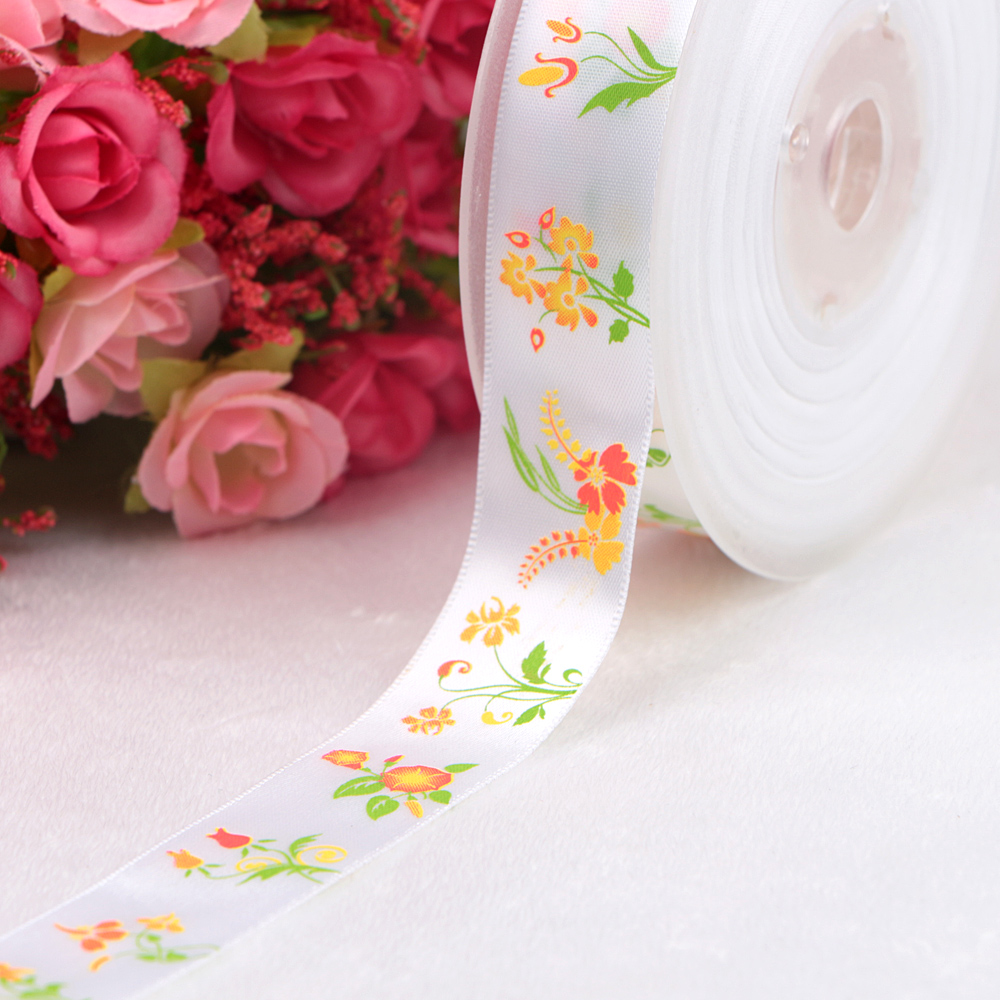 printed ribbon satin