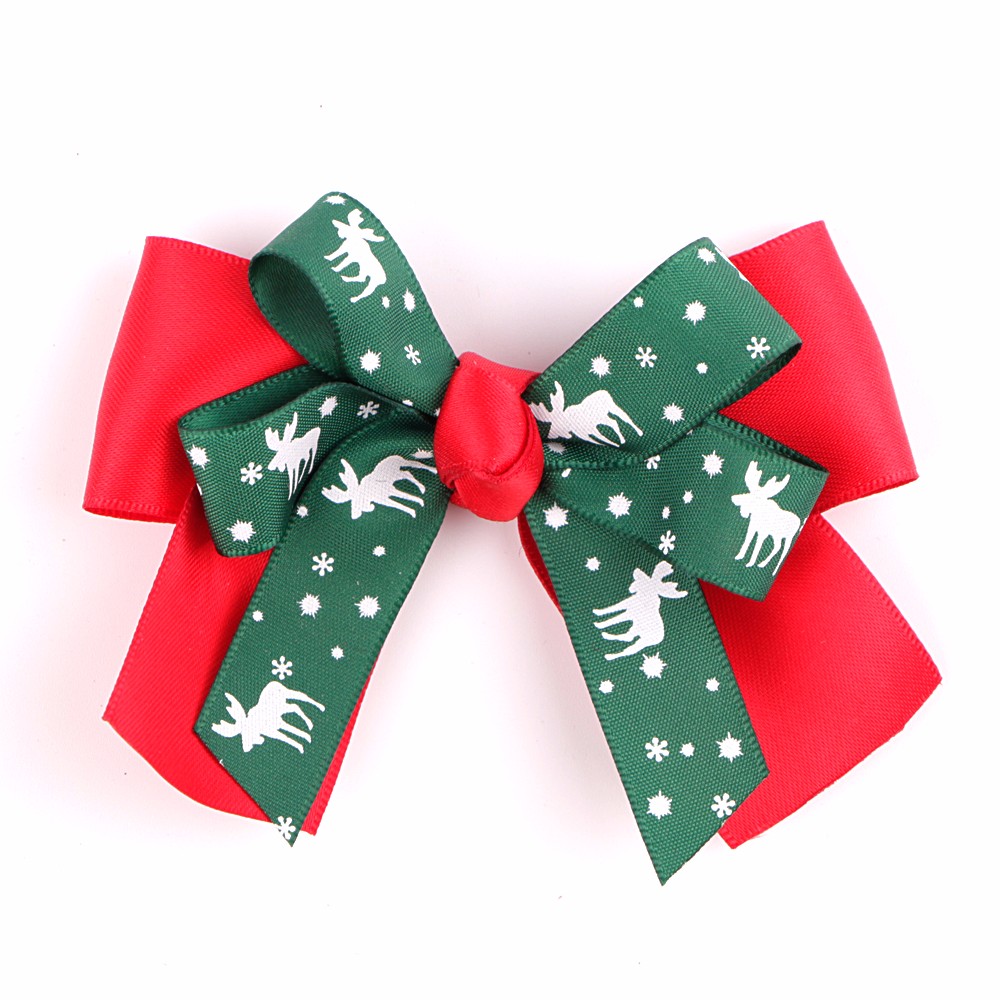 Merry Christmas Customized Decorative Ribbon Bow