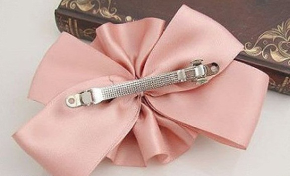 Homemade ribbon flower