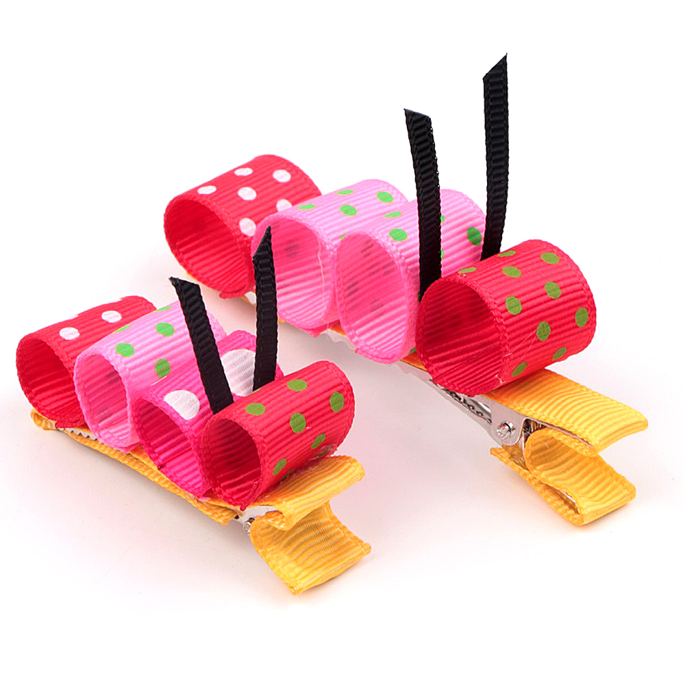 ribbon flower hair clip