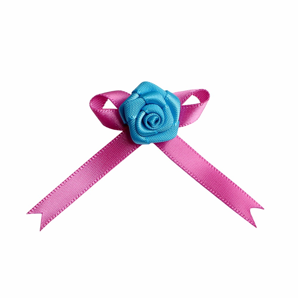 Satin ribbon bow for perfume bottle decorative neck ribbon bow