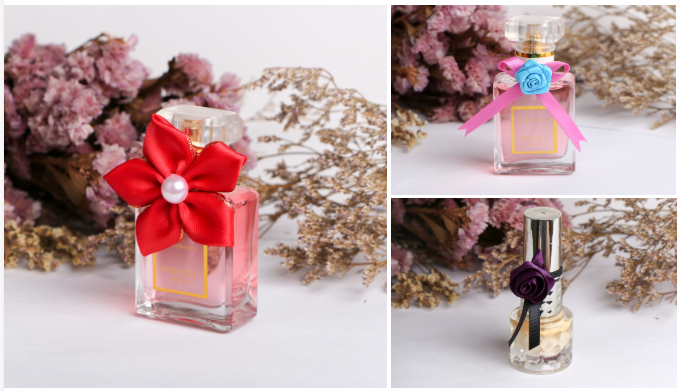 decorative ribbon bow for perfume