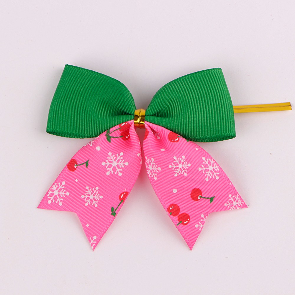 Printed grosgrain ribbon custom ribbon bows decorative bow