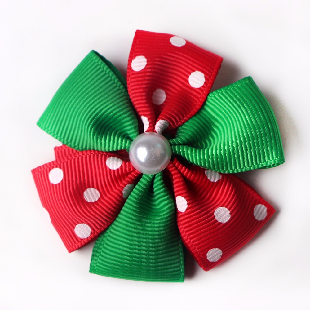 Girls hair bows custom grosgrain ribbon bow hair accessories sets