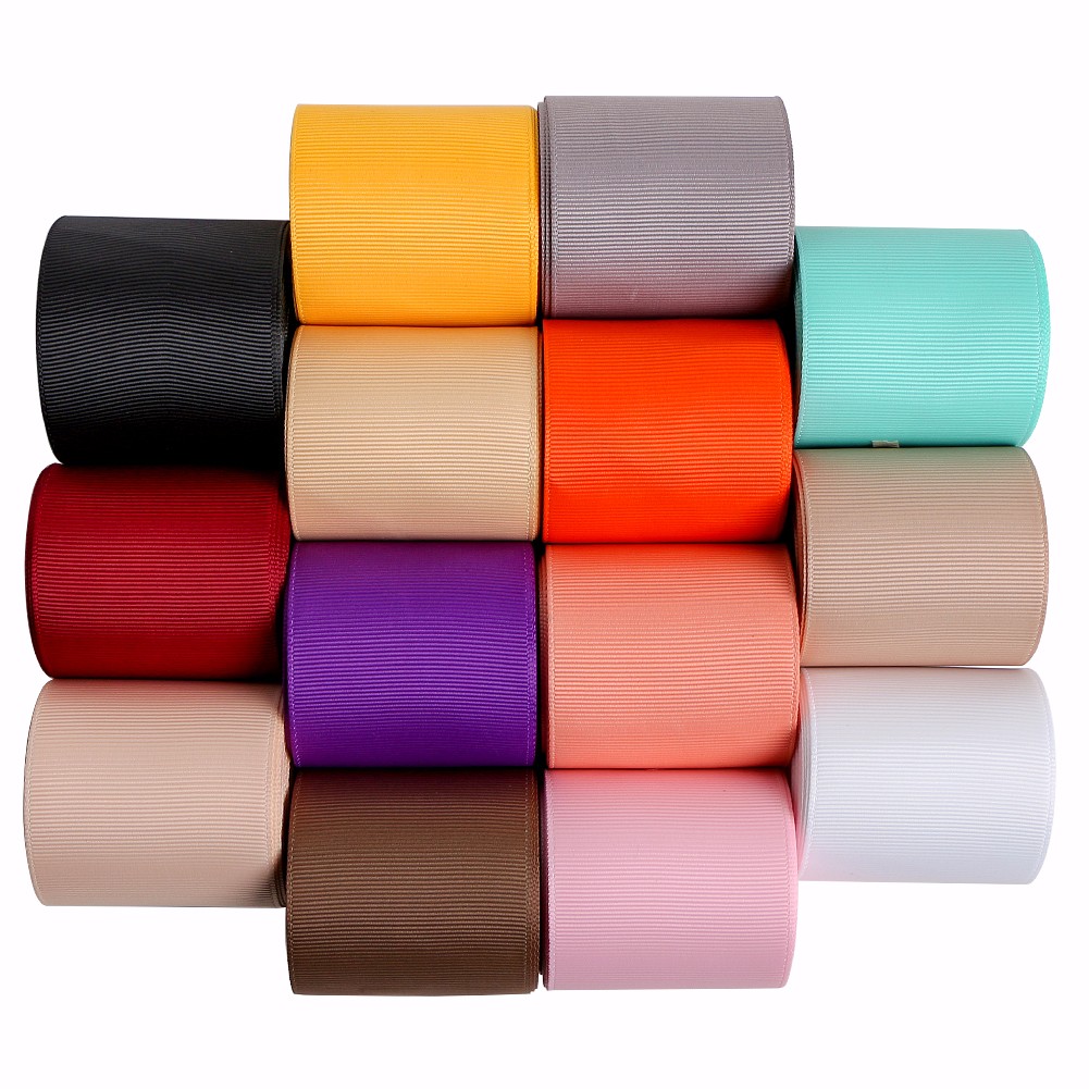 14pcs grosgrain ribbon 75mm custom color Chinese factory quote for amazon