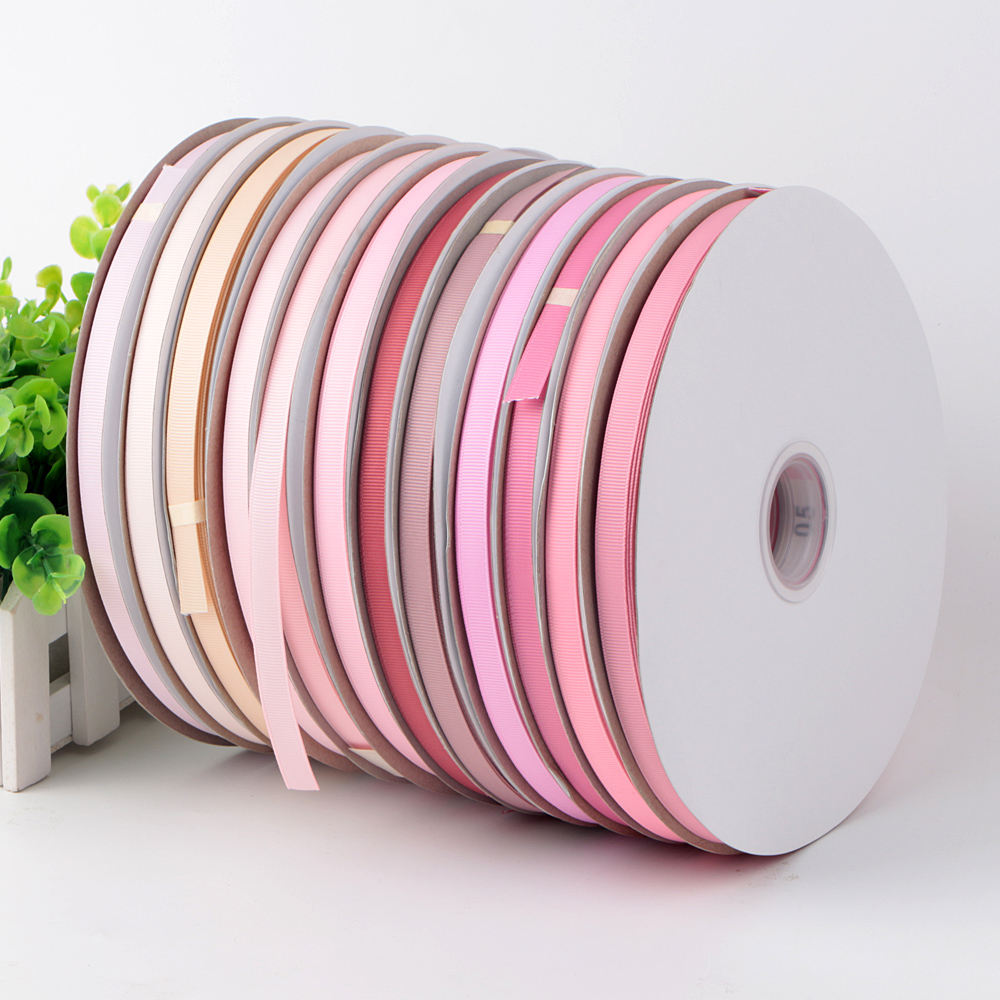 Pink grosgrain ribbon