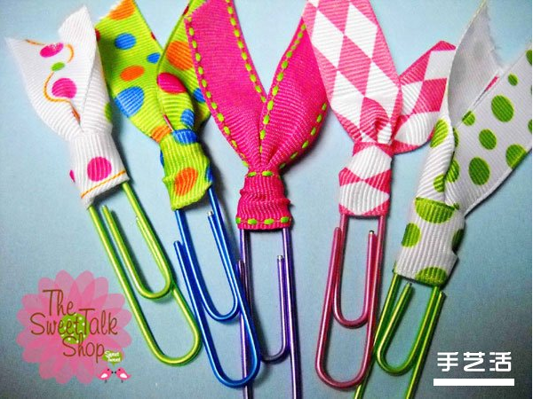 handmade ribbon bookmark