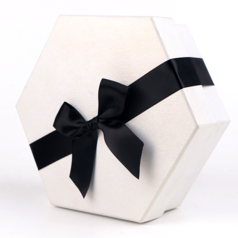 Black gift ribbon bow custom satin ribbon for box wrapping