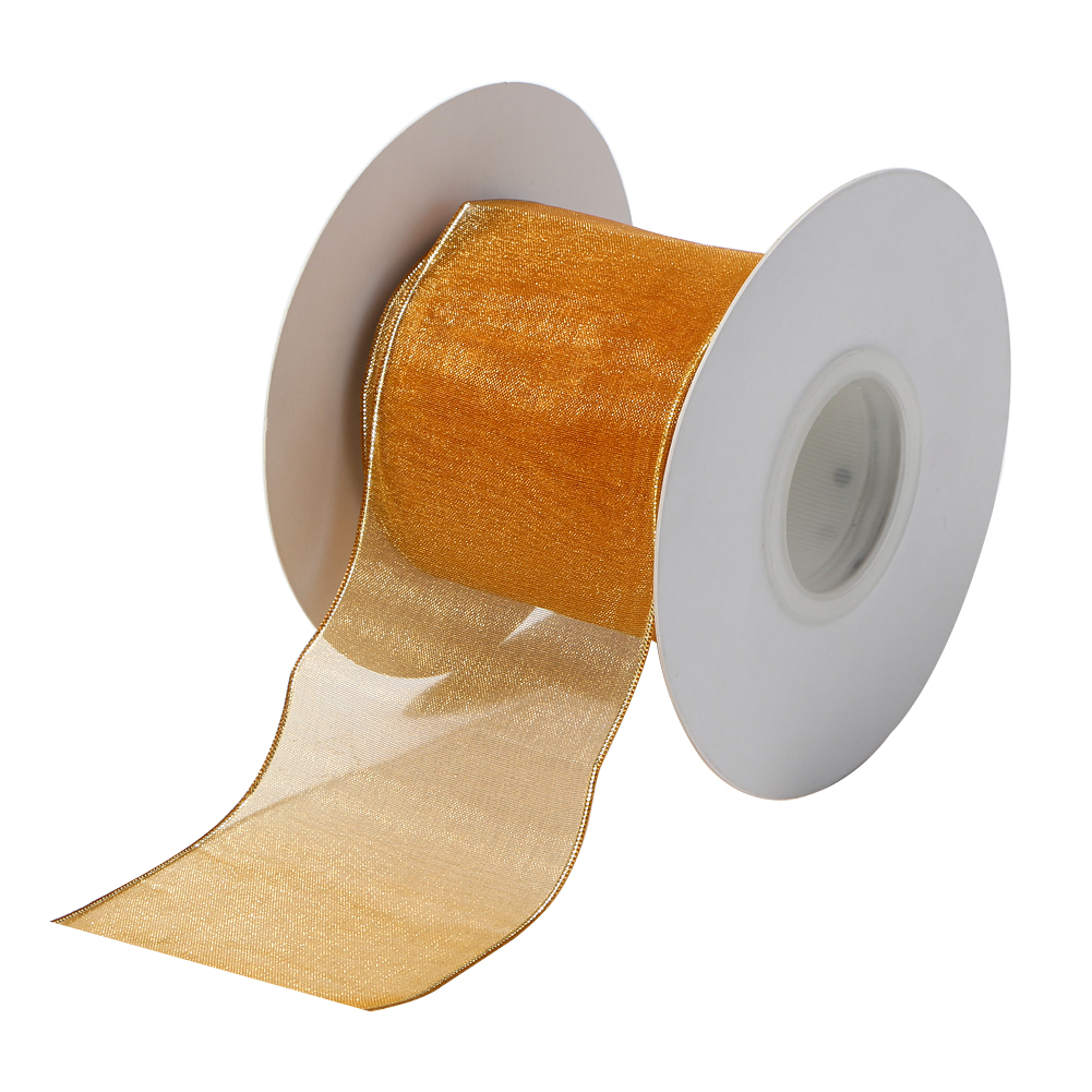 factory wholesale wire edged organza ribbon