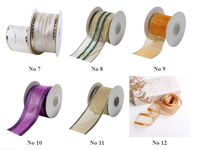 factory wholesale wire edged organza ribbon