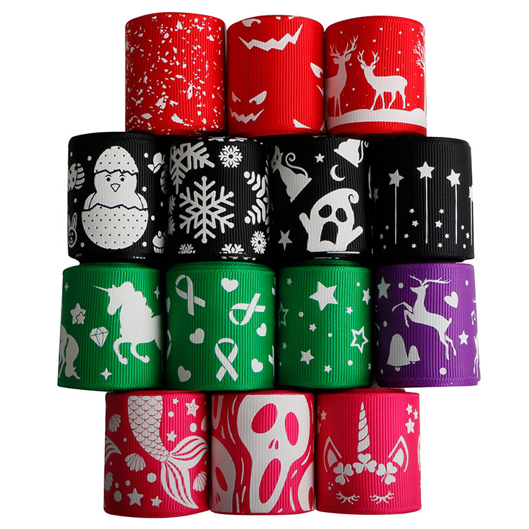 Christmas ribbon glow in dark