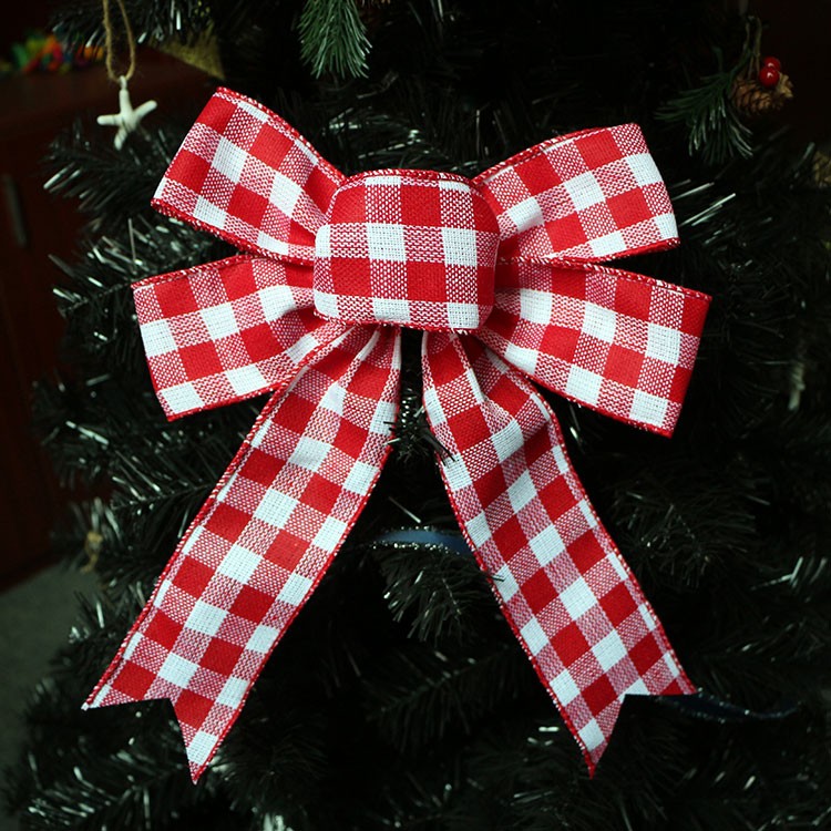 Wedding decoration burlap ribbon for bow Christmas tree topper burlap bow rustic decoration