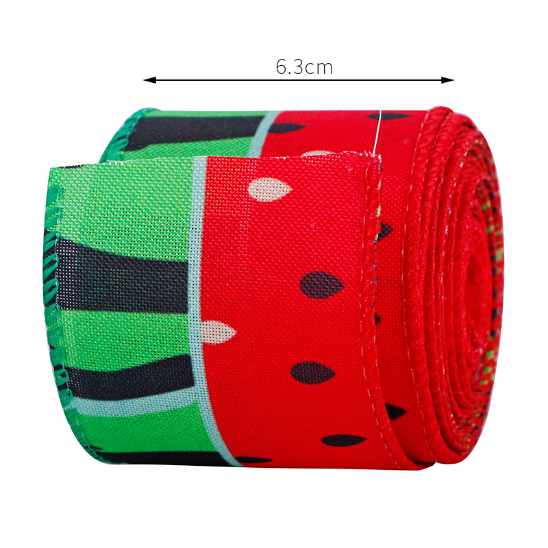Sommerpicknickband, Wassermelonenband, Wassermelonenleinenband