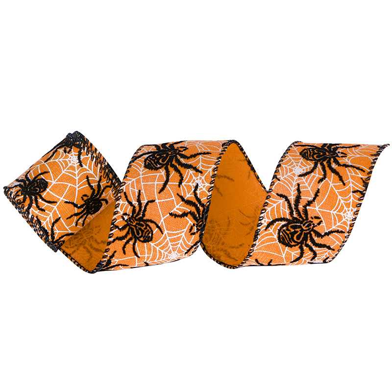 halloween wired edge ribbons