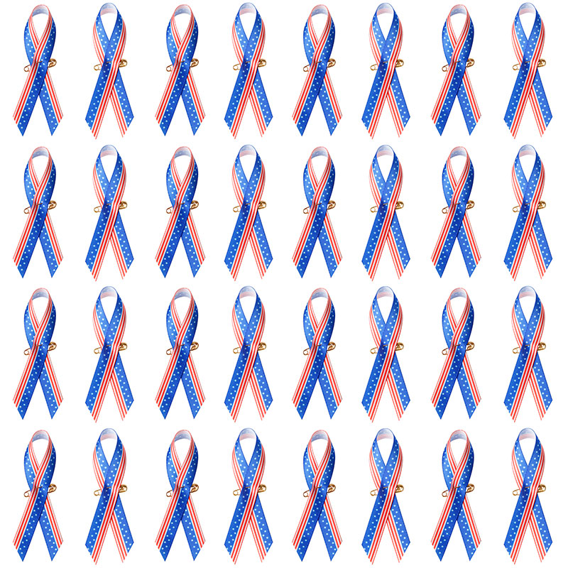 awareness ribbons with safety pin