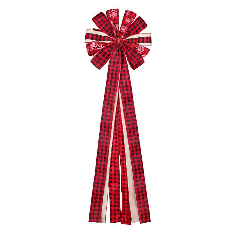 large christmas ribbon bow