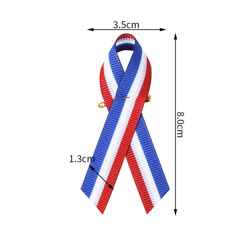 peace ribbon pin,ribbon pin for sale,Ukraine support ribbon wholesale