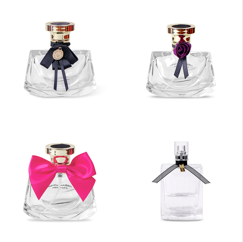 perfume bottle ribbon bows