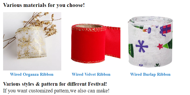 Christmas ribbon supplier