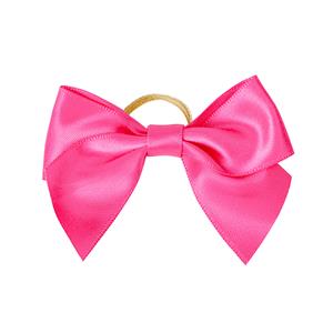 Custom pink satin ribbon bows wholesale gift packaging ribbon bows for bottle decoration
