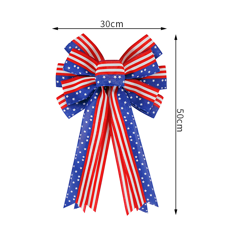 tree topper bows,4th of July Holiday Bow,Independence Day patriotic bows