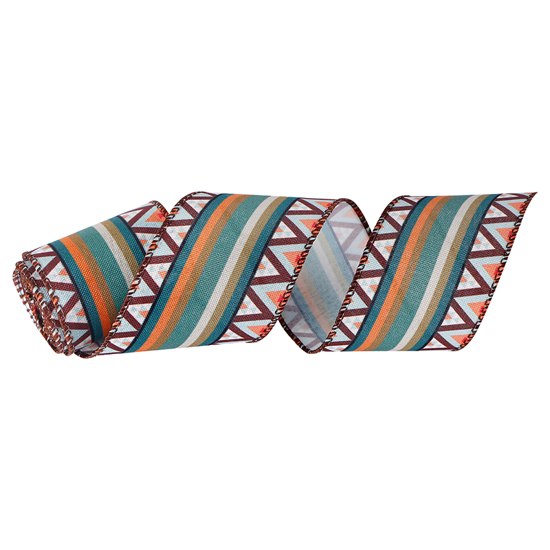 Mexican Wired Ribbon,Fiesta Ribbons,Rainbow Stripes Ribbons