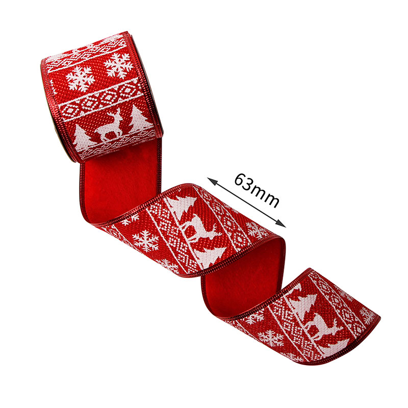 burlap snowflake ribbon,wholesale burlap ribbon,Christmas wired edge ribbons