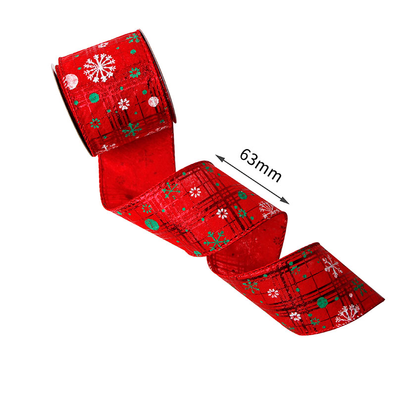 Christmas wired edge ribbons
