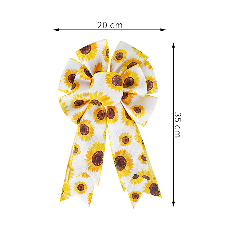 sunflower ribbon bows